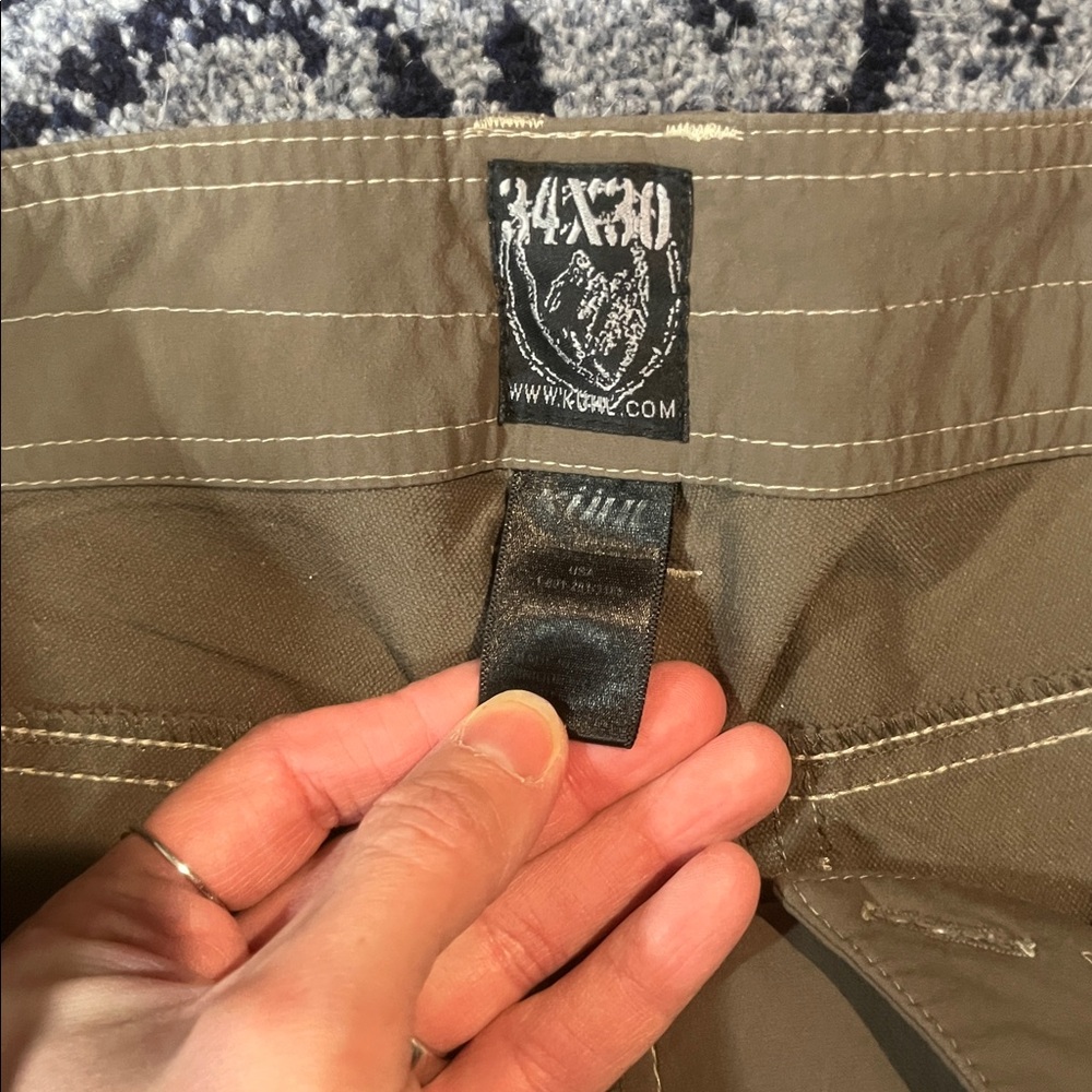 Men’s Kuhl Brown Hiking Pants size 34x30 - Picture 4 of 9